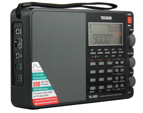 Tecsun 880 tripla - pl-880, (nero)