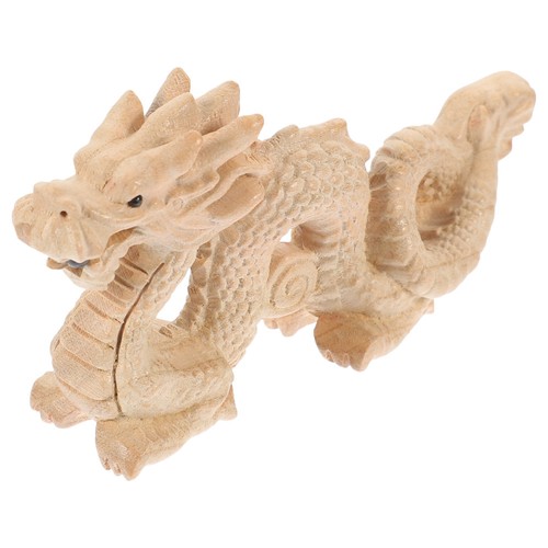 Drago ornamento legno ufficio - legno,
