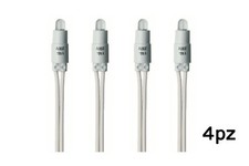 Spia Led Bianca 4pz 230V Per Interruttore Luce Di Segnalazione Ampolla C0015WHT