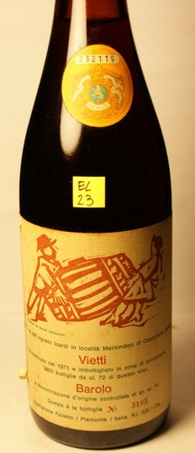 El23 barolo vietti - el23, 1971