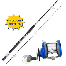 Kit Traina Globe Fishing Syncron 2.10Mt 50Lbs + Mulinello Sunset Sunsail 502 GTX