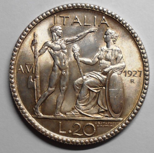 Lire littore 1927 - 20, fdc