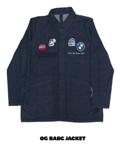 Giacca denim bored ape - denim,