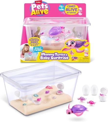 Pets alive mommy turtles baby - mommy,