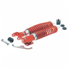 KIT COMPLETO AMMORTIZZATORI CARBONE REGOLABILI ROSSO VESPA PX 125 ARCOBALENO