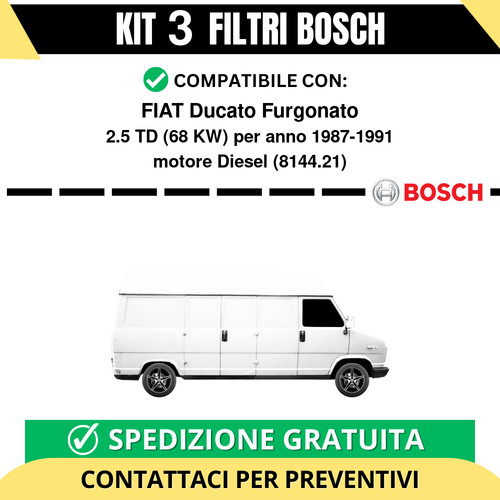 Kit bosch filtri tagliando - 3,