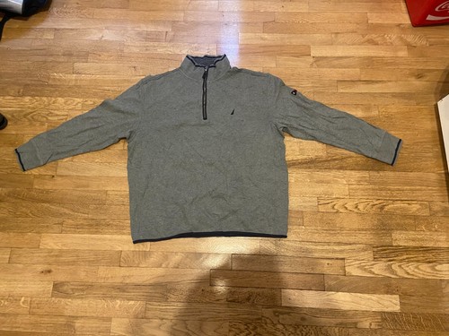 Felpa nautica grigia - con, zip