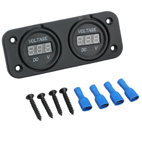 Voltmetro led digitale doppio - led,