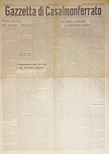 Gazzetta casalmonferrato 28 - gazzetta, n.