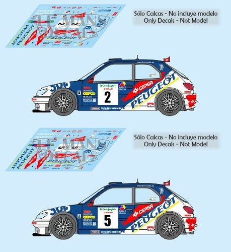 Decals peugeot 306 maxi rally - peugeot,