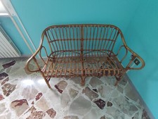 Divano e n. 2 sedie di vimini