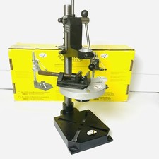 Wabeco Supporto per trapano + tavolo da lavoro rotondo - tavola rotonda + morsa per macchina