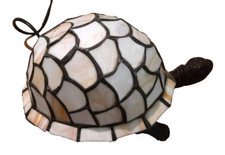 Graziosa Lampada da tavolo abat tartaruga vintage  table lamp modello tiffany