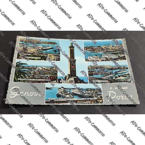 Cartolina genova il suo - , e