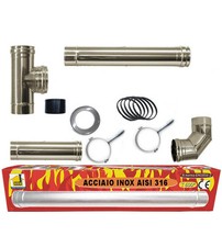 KIT ECO STUFA A PELLET, TUBI