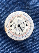 Ghitor Chronograph Movement Landeron Original Dial Not Working For Parts