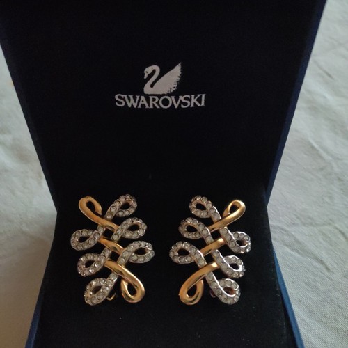 Swarovski swan orecchini - swarovski,