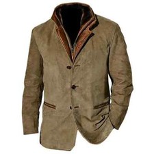 Blazer uomo vintage pelle