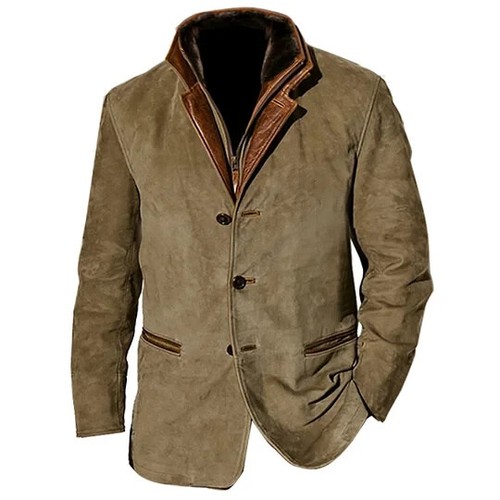 Blazer uomo vintage pelle