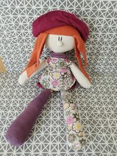Doudou peluche poupée tissu