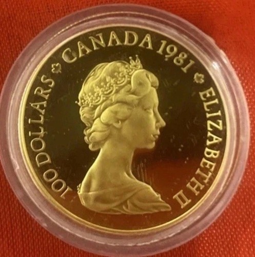 Moneta oro 100 - canada, regina