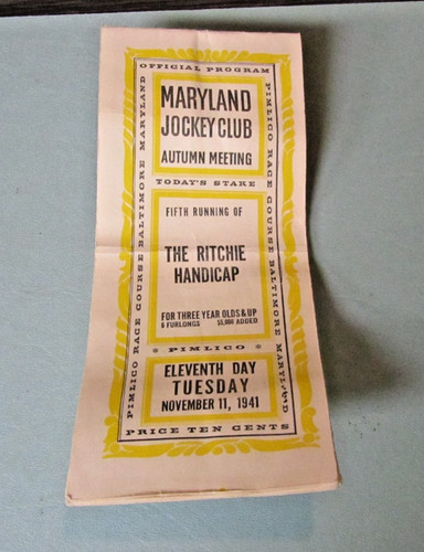 1941 pimlico race course - pimlico,