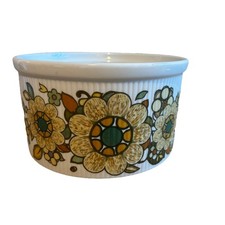Vintage Royal Doulton Fine Oven Cina grande piatto soufflé design "fiore della foresta"