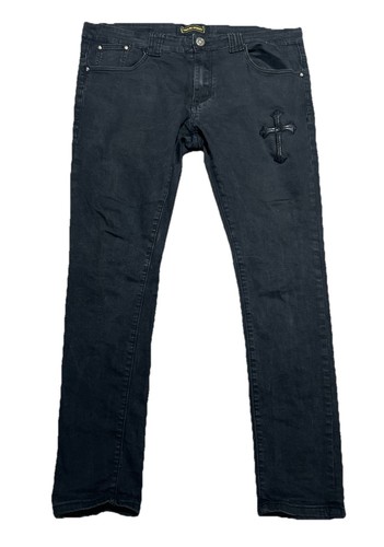 Jeans skinny uomo - nero, denim