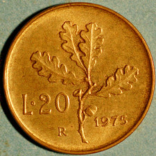 Italy 20 Lire 1975 KM# 97