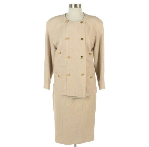 Tuta chanel vintage - beige, lana