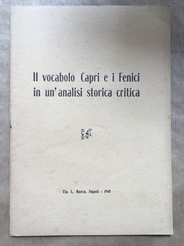 Vocabolo capri i fenici - vocabolo, e