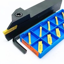 KIT INSERTI UTENSILE ESTERNO DA TAGLIO PER TORNIO UTENSILI TORNITURA TRONCATRICE