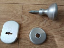 Pomello Pomolo Pomo Satinato Maniglia Girevole per Porte Portone