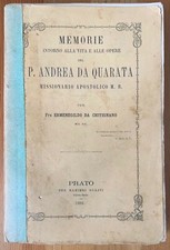 Ermenegildo da Chitignano Memorie di P. Andrea da Quarata Guasti 1881
