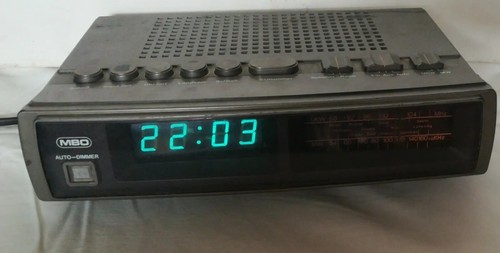 Radio sveglia vintage mbo - radio,