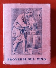 PROVERBI SUL VINO - Vanni Scheiwiller 1968 - ed. rara con incisione di Massari