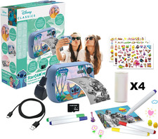 , Disney Stitch, Starcam Print, Pacchetto Fotocamera Con Stampante Istantanea, F