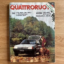 Quattroruote n. 337 Novembre