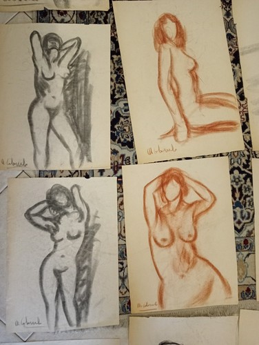 Carboncini nudo - sanguigna),