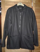 GIACCA UOMO INVERNALE IN PANNO "STARRING uomo ITALY" - Lana Antracite Taglia XL