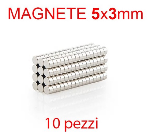 X10 magnete neodimio 5x3 - x10,