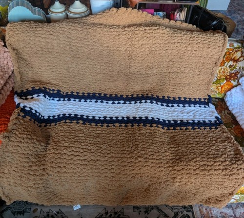 Coperta filato grosso fatta - , a