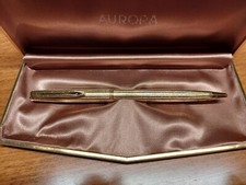 Penna biro Aurora laminata oro (anno 1981)