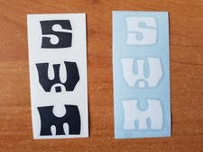 COPPIA ADESIVI SERBATOIO SWM CROSS ANNI '70 E '80 STICKERS DECAL