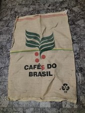 Lotto 3 Sacchi in Juta Pubblicitari Da Collezione Marchi Caffè