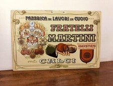 Lavori in cuoio F.lli Martini Calci Pisa Locandina primi 900 Pellami Pelletteria