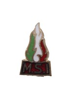 distintivo smaltato originale MSI partito movimento sociale italiano saf firenze