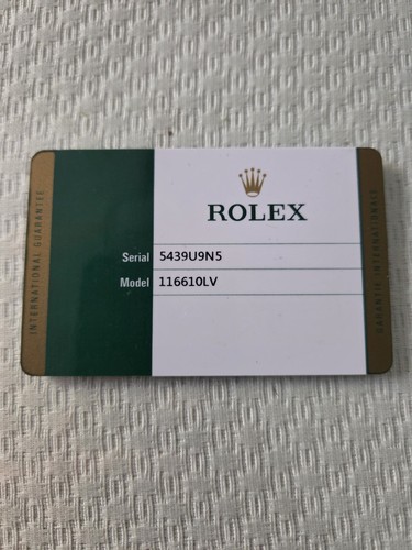 Warranty rolex submariner hulk - submariner,