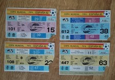 4 TICKET BIGLIETTI ITALIA ITALY MONDIALE 1982 ESPANA WC 82 SPAGNA WORLD FINAL