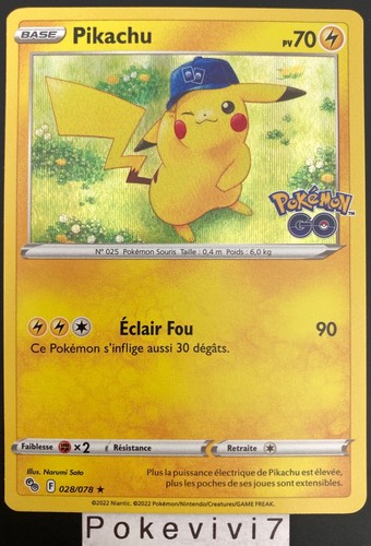 Carte pokemon pikachu - carte,